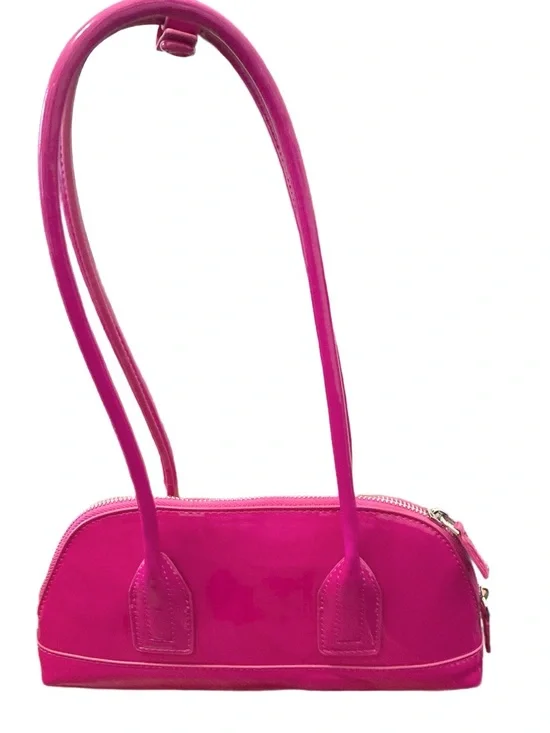 Zara NWOT Fuchsia Patent Shoulder Bag - Picture 3 of 7